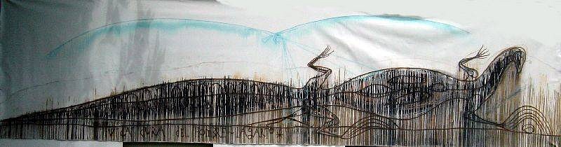 Jose Bedia, Vida Dura del Hombre Largato
2002, Acrylic on canvas