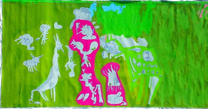 Federico Herrero, Mark Benavides Decide No Hacer La Lista
2001, Acrylic on canvas
