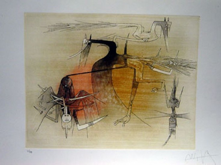 Wifredo Lam, Visibile/ Invisibile
1972, Mixed Media on paper