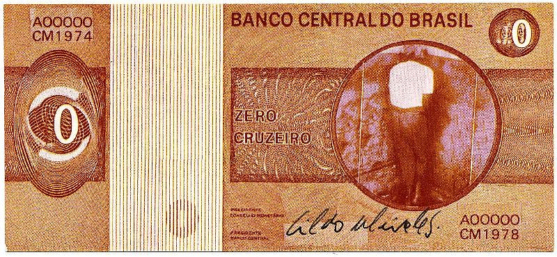 Cildo Meireles, Zero Cruzeiro
1974-1978, Ink on Paper