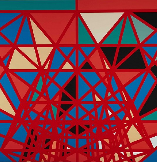 Sarah Morris, Federal Reserve Annex (Capital)
2001, Gloss household paint on canvas