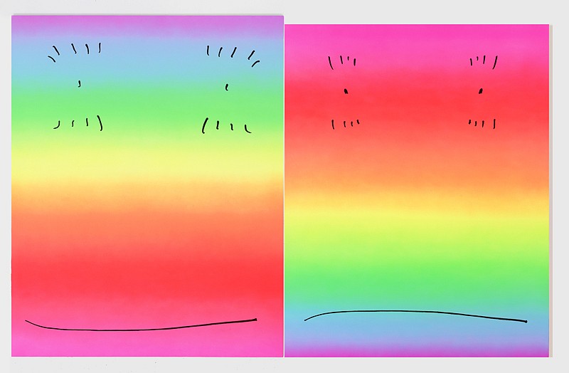 Rob Pruitt, Manic Panic
2011, Acrylic, enamel paint and flocking on canvas