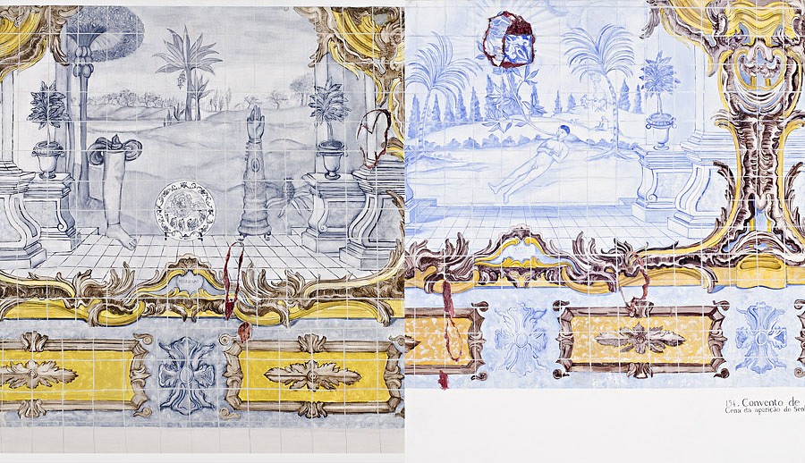 Adriana Varejao, Proposta Para Uma Catecatequese Parte 2 (Aparicao e reliquias)
1993, Mixed media on canvas