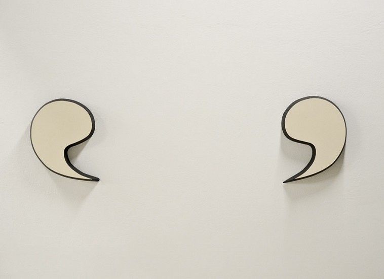 Richard Artschwager, Untitled - Quotation marks
1980, Formica on Wood