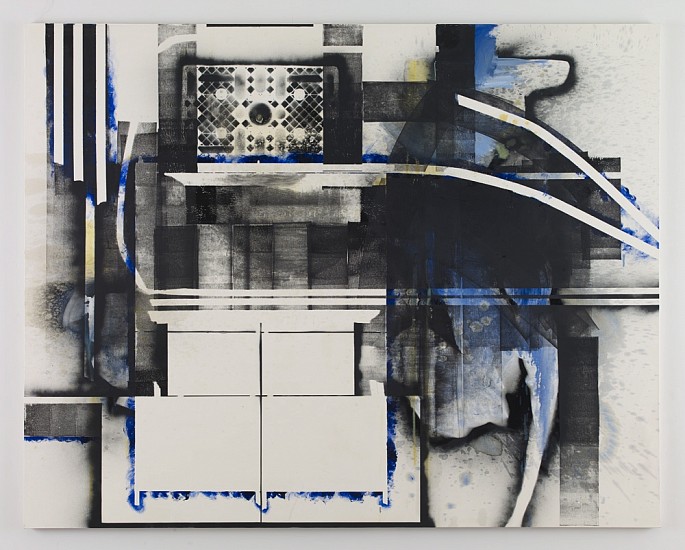 Elizabeth Neel, U
2013, Oil and spray paint on canvas