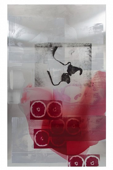Hannah Perry, Multidirectional Partners
2015, Silkscreen print, car lacquer on aluminum panel