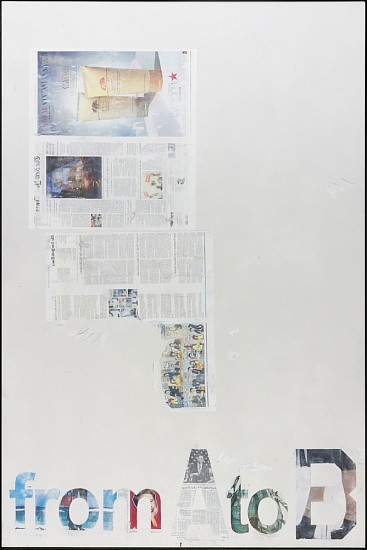 Dan Shaw-Town, From A to B
2015, Mixed media on aluminum