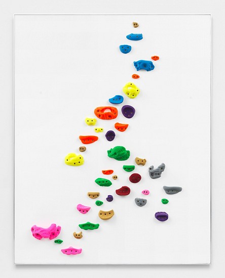 Brad Troemel, Wall Mount for Vintage Furby Collections (Mint Condition) #6
2015, Acrylic handholds on gessoed panel in aluminum frame