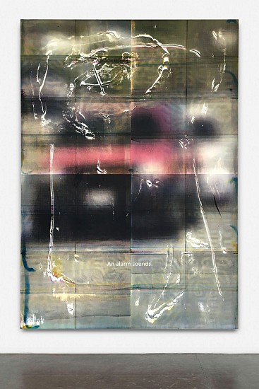 Leo Gabin, First in Line at Intersection
2016, Lacquer and acrylic on aluminum