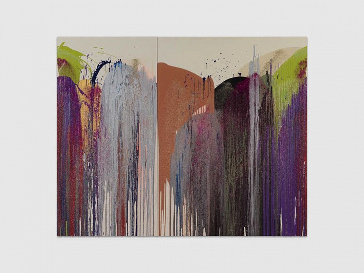 John Armleder, Blush
2017, Mixed media on canvas